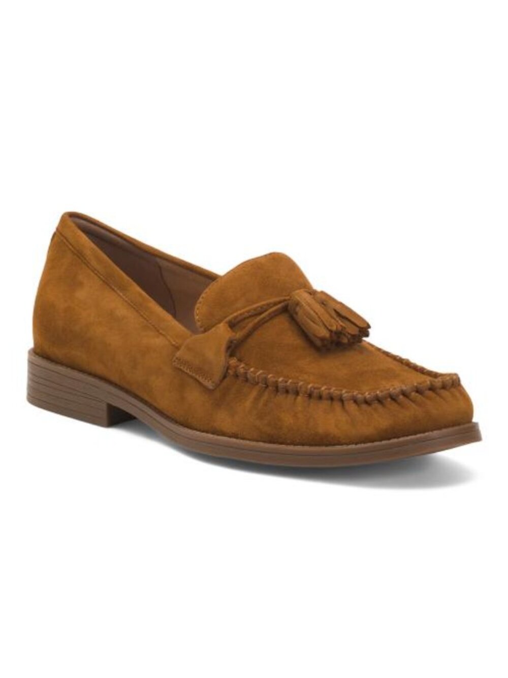 COLE HAAN Suede Stassi Soft Tassel Loafers